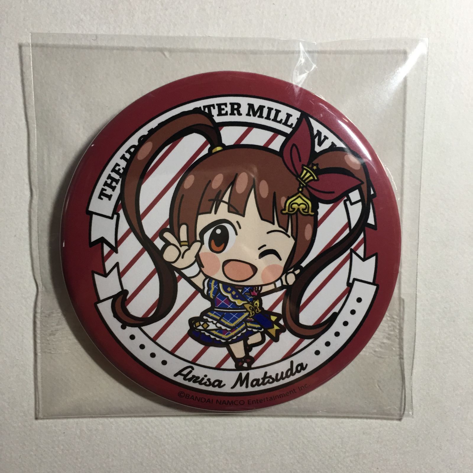 アイドルマスター 松田亜利沙 缶バッジ ミリオンライブ ミリマス