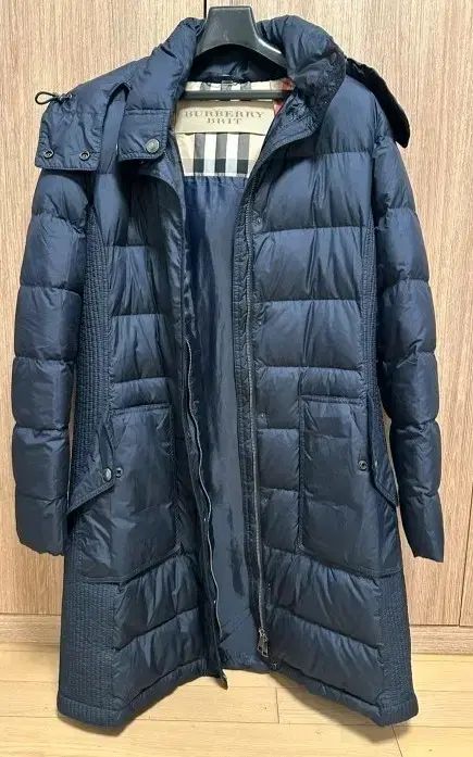 BURBERRY バーバリー Brit バーバリーブリット ネイビー ダウンジャケット ロング丈
