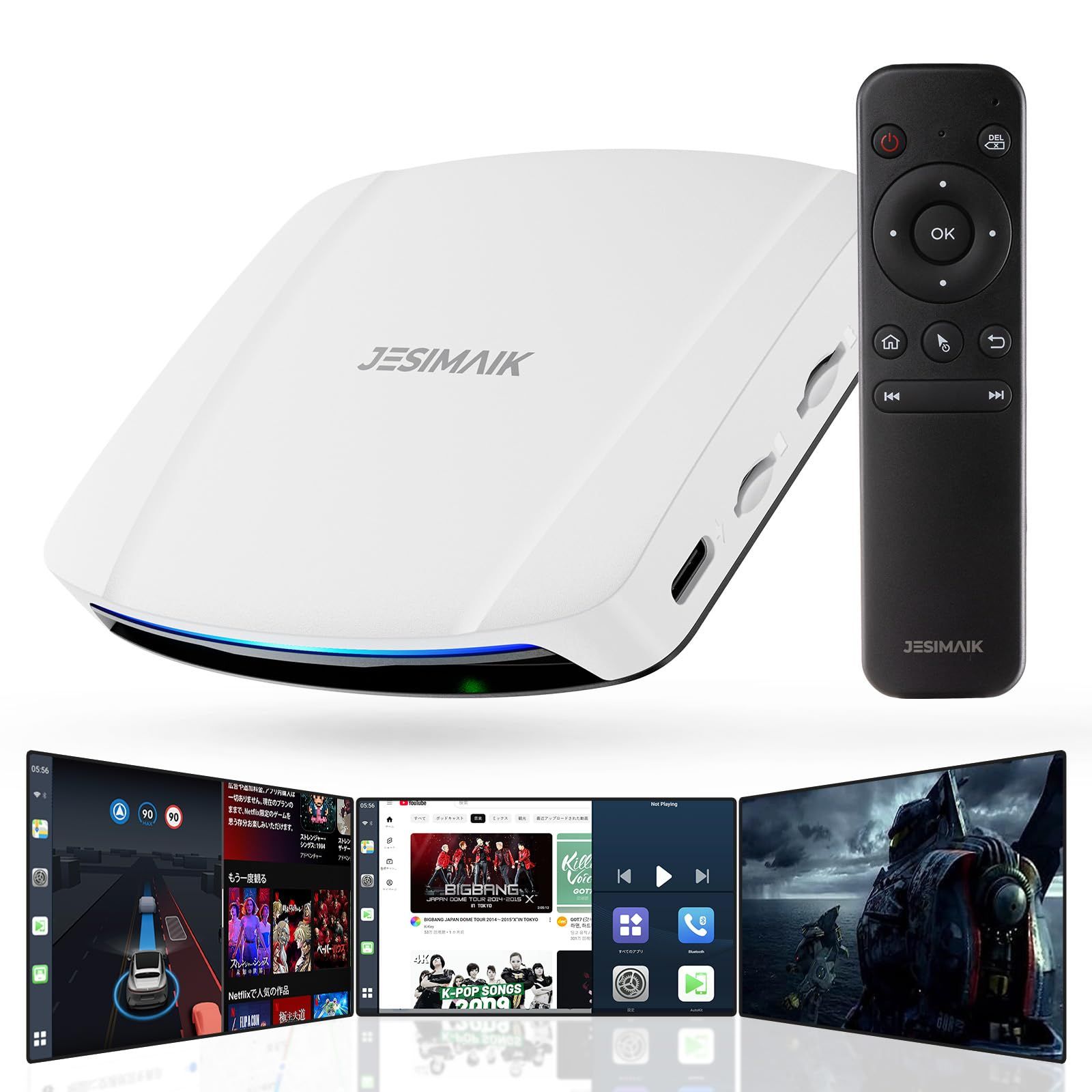 CarPlay Ai Box 動画再生 画面自由分割 最新Android 13.0 Android Auto|CarPlay搭載 HDMI出力 後席モニターに映す 4 K 30 P 8 GB 128 512 GB拡張 大容量ストレ