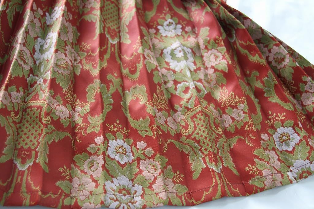 トラックセンターカーテン プリーツ 花かごワイン 遮光性 巾120㎝x100