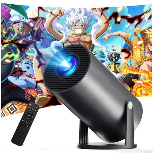 プロジェクター 家庭用 2025新登場 270°回転 Android TV搭載 4 K対応 18000 LM 小型 高輝度 天井投影 Wi-Fi 6 Bluetooth 5.4 HiFiスピーカー スタンド一体型 リアル1080 P 短距離投