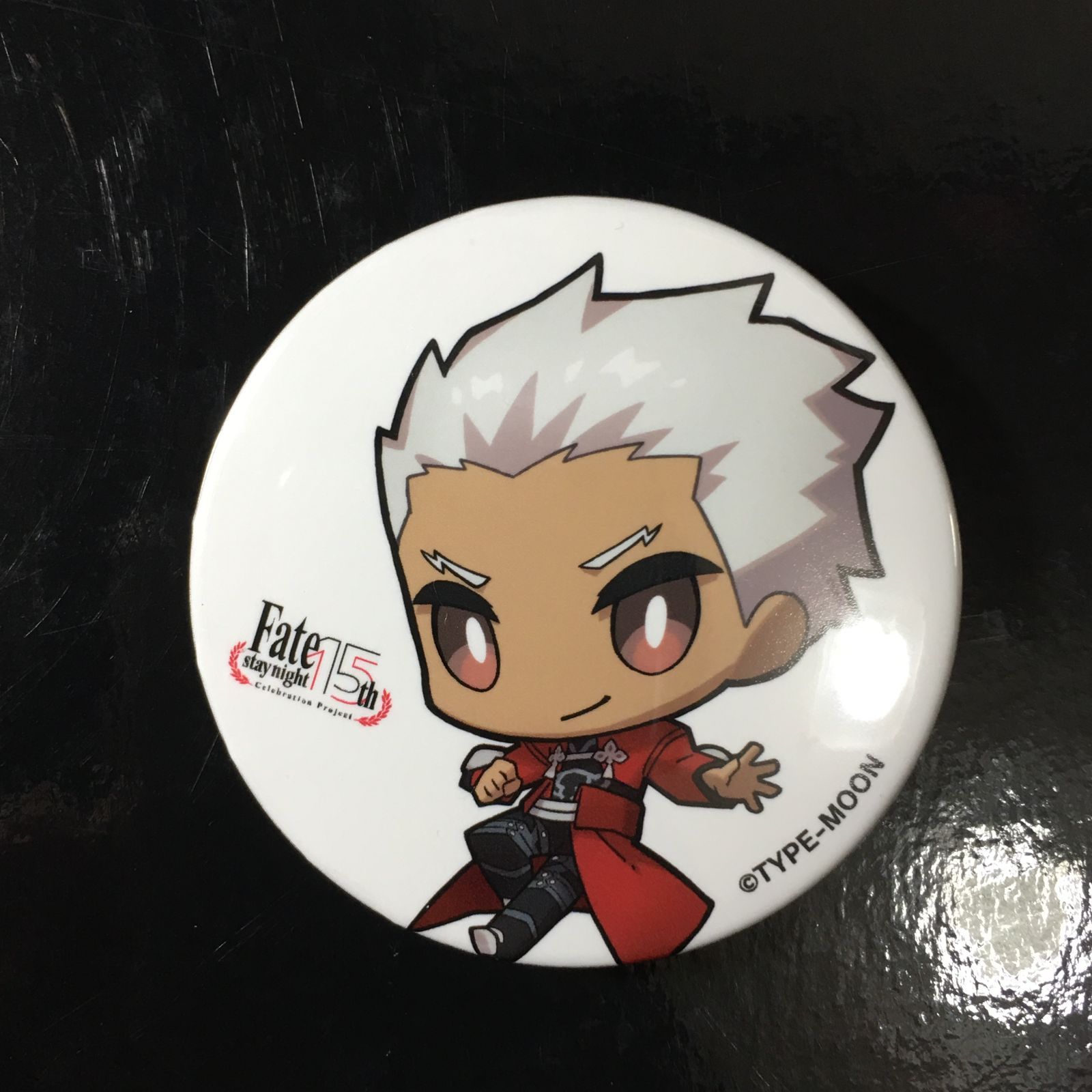 TYPE-MOON展 アーチャー Fate/stay night 15年の軌跡 缶バッジ FGO
