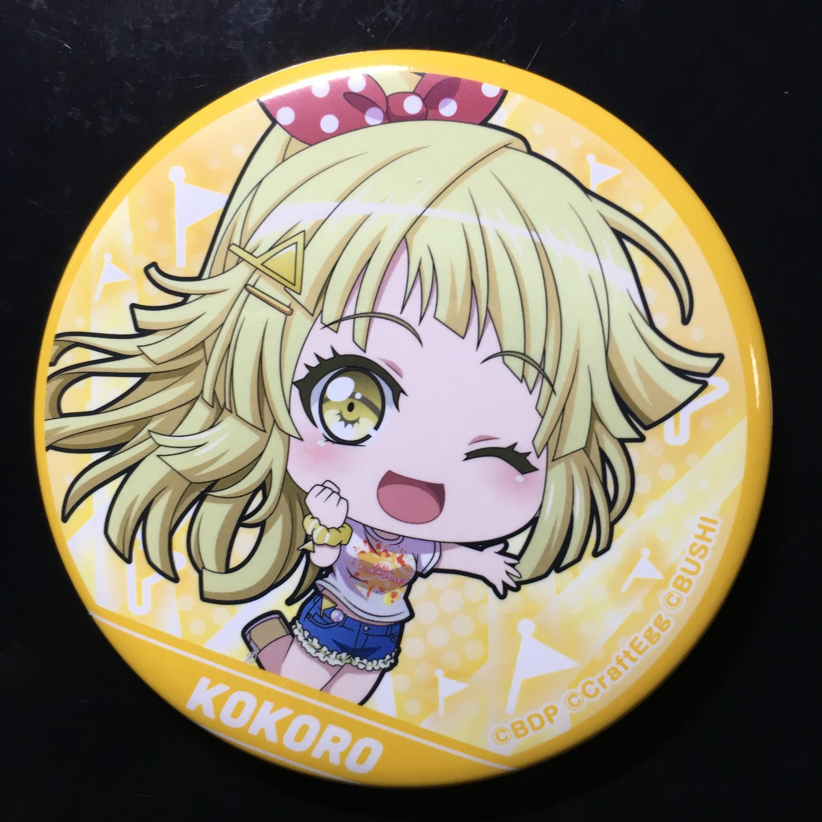 バンドリ BanG Dream! 弦巻こころ 缶バッジ ガールズバンドパーティ
