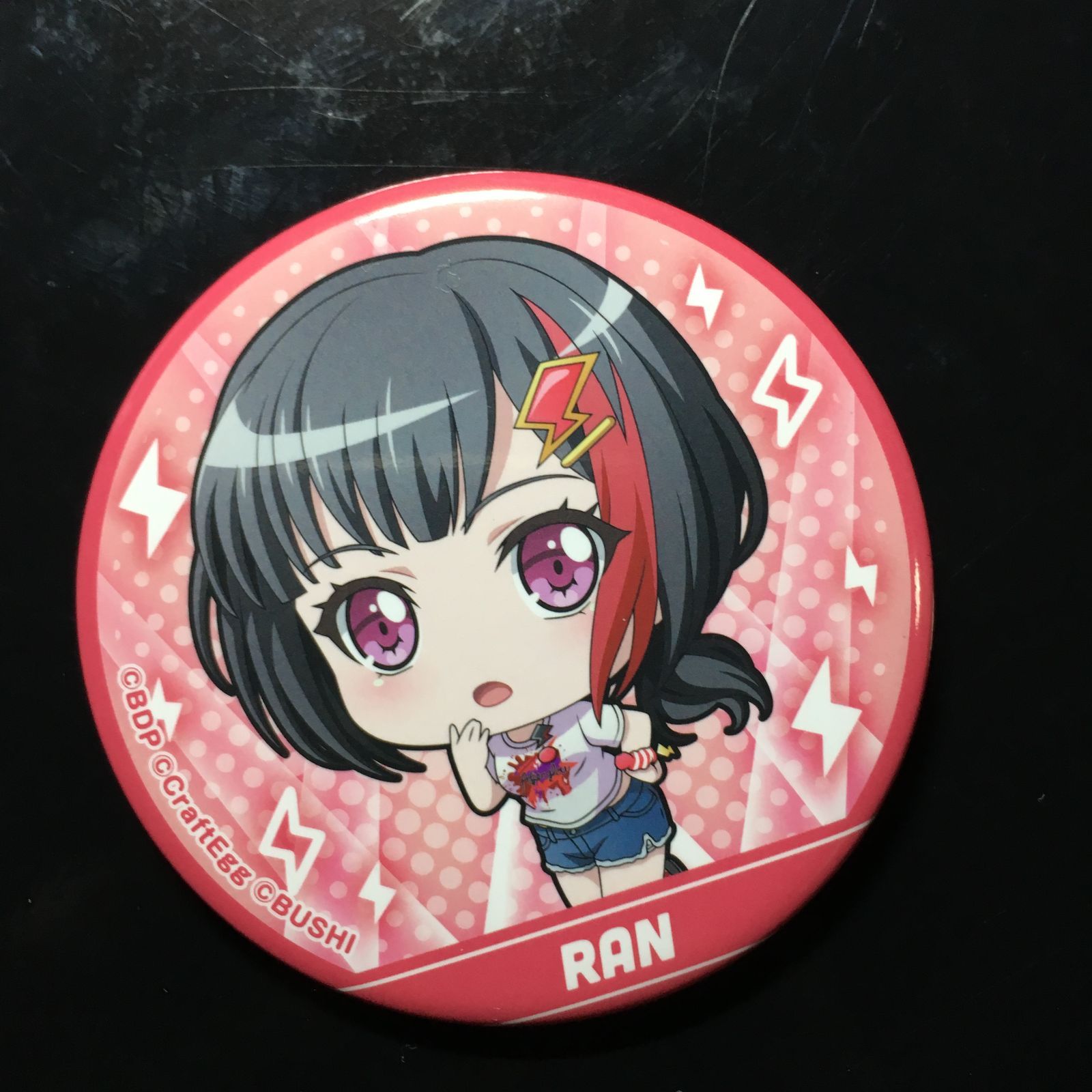 バンドリ BanG Dream! 美竹蘭 缶バッジ ガールズバンドパーティ マルイ