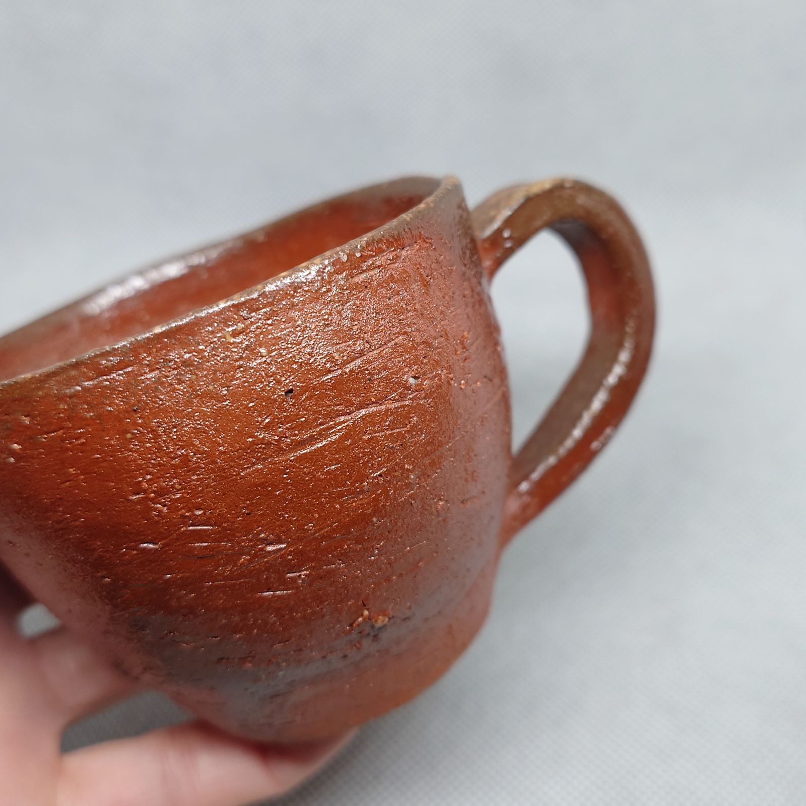 2673】猫カップ…備前焼 - メルカリ