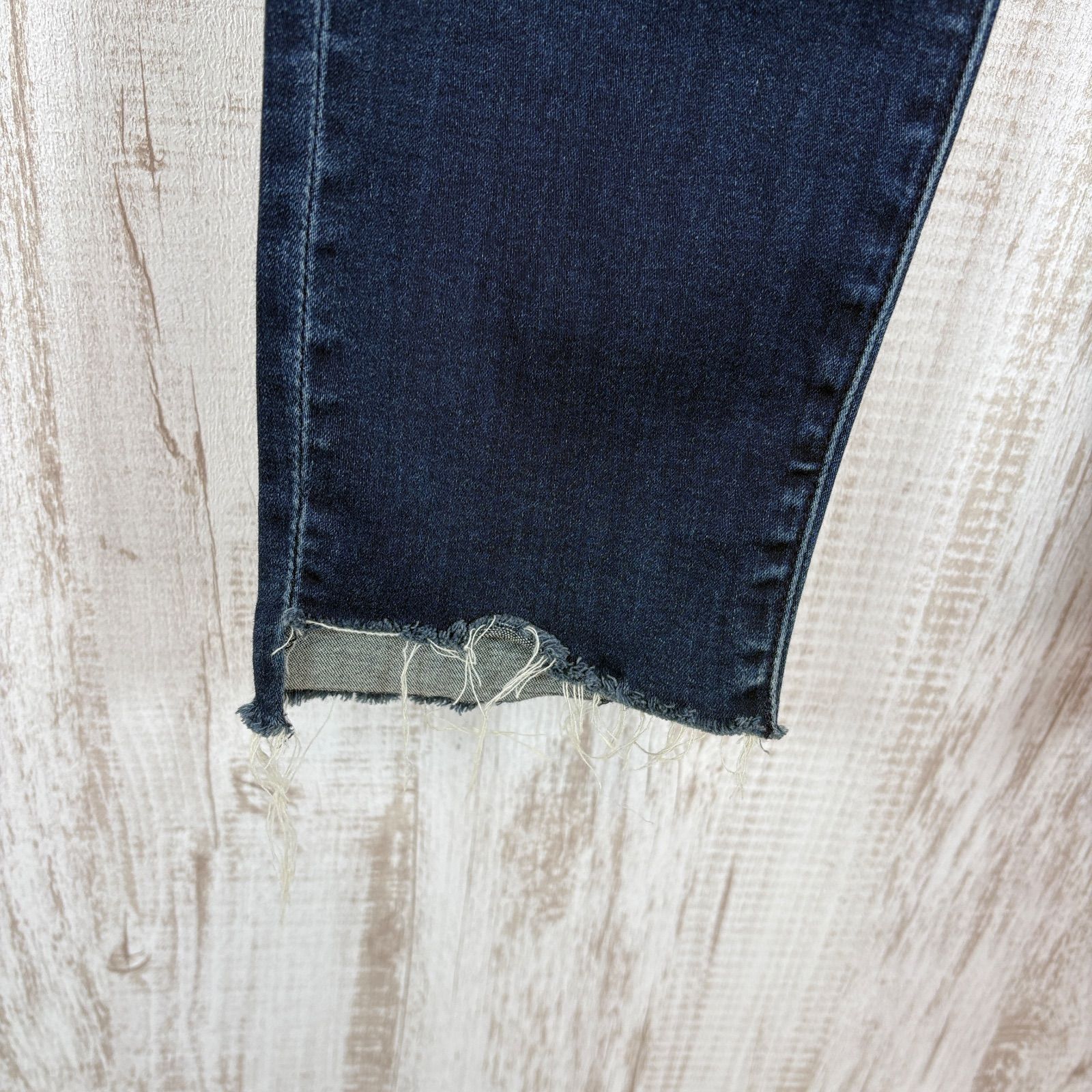 MOTHER DENIM マザー 切りっぱなし スキニーパンツ ストレッチ デニム 
