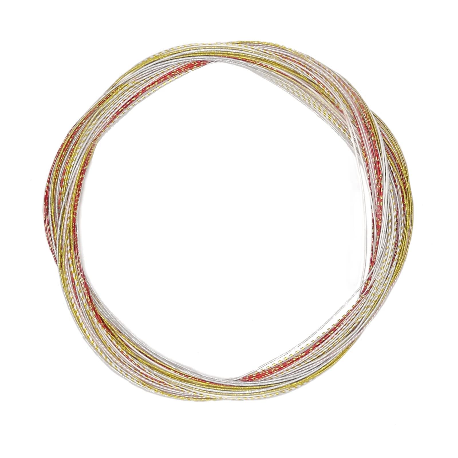 水引セット 水引き 紐 水引飾り モダンカラー 日本伝統色 6カラー 長さ約90 cm 30本入 絹巻水引 金銀 髪飾り 手芸 素材 水引アソートセット ヘアアレンジ ポチ袋 ラッピング アクセサリー作り 和小物 PureSino SY 1-6 S