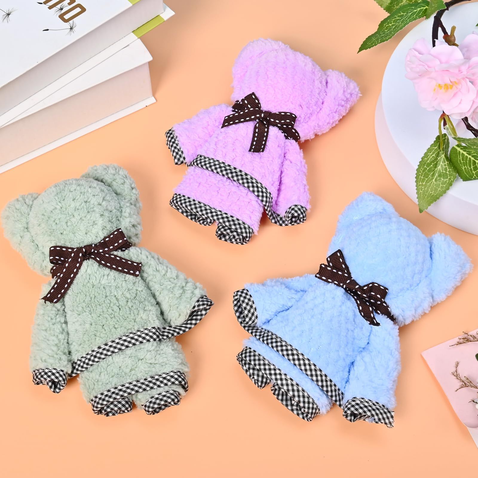 プチギフト タオル くまさんタオル ハンカチ ギフト 粗品 退職 かわいい 個包装 結婚式 お返し 挨拶品 引っ越し お世話になりました 感謝 2