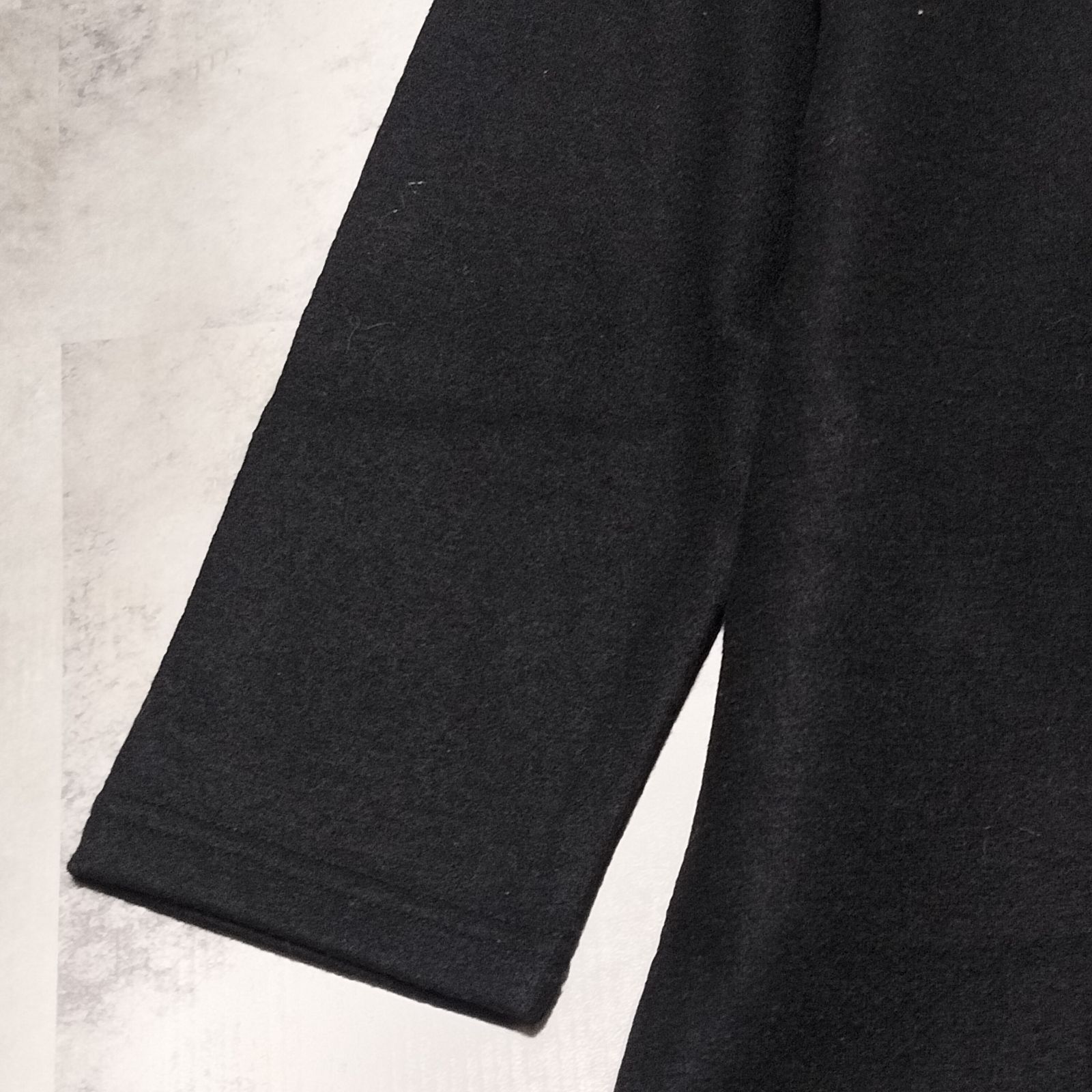  kagure かぐれ ウール ロングワンピース コクーン サイズ ブラック 黒色 アーバンリサーチ 日本製 長袖 七分袖 カットソーワンピース