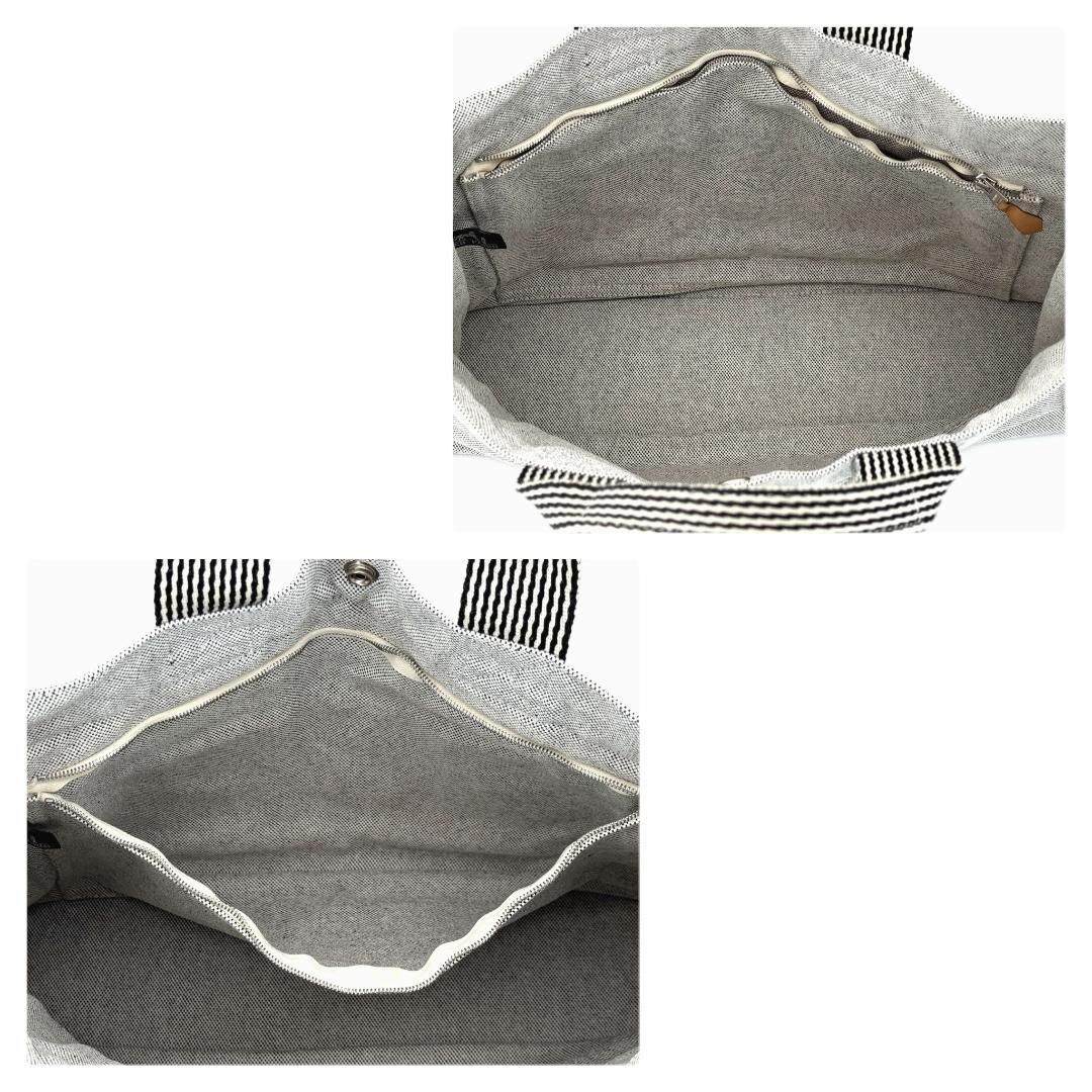 エルメス ニューフールトゥMM トートバッグ キャンバス グレー系