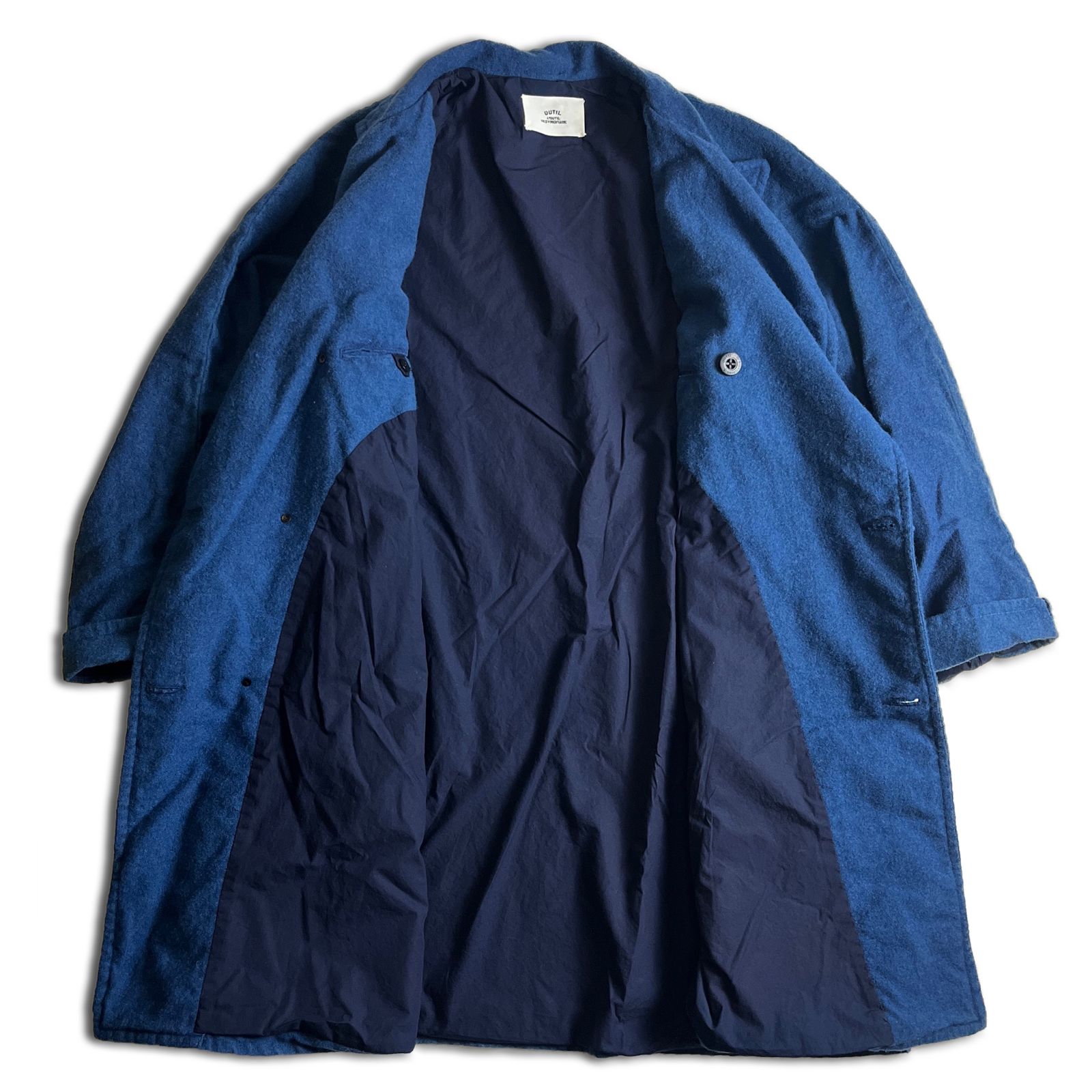 OUTIL OUTIL MANTEAU LOULLE ダブル ウールコート サイズ3 ウティ