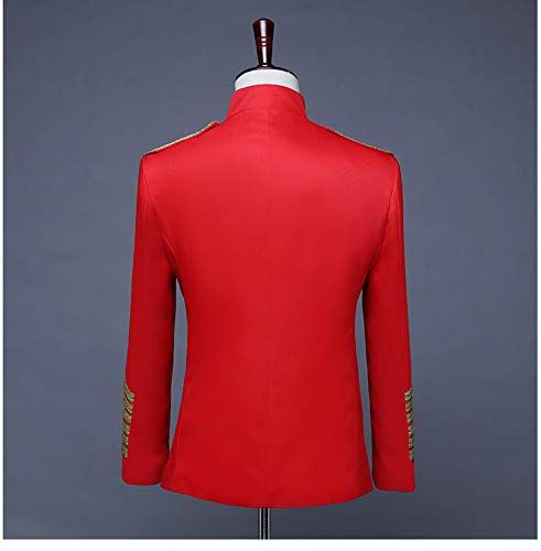 cnstone メンズ ステージ衣装 演出服 ナポレオンジャケット 飾り ダンス衣装 ジャケット ヒップホップ HIPHOP 発表会 B系 マイケルジャクソン