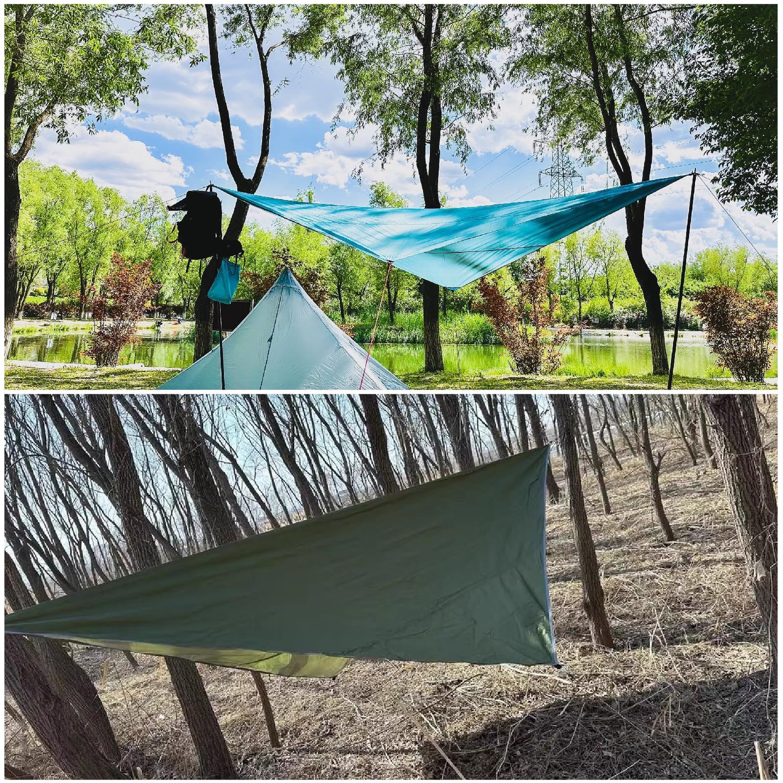 新品 JEELAD タープ 天幕 シェード 防水タープ 軽量 キャンプ 正方形