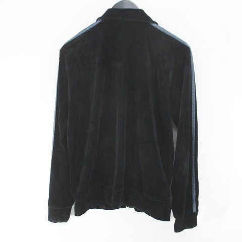 アディダス adidas トラックジャケット ベロア ベルベット L 黒系