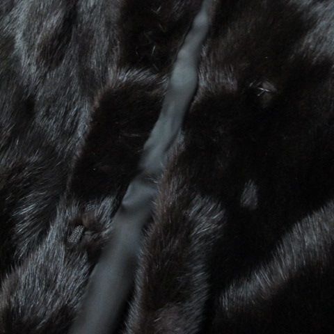 【中古】Excellent Fur ブラックジュエル BLACK JEWEL 毛皮 ダークミンク コート ショート 11 ダークブラウン ホック Excellent Fur ブラックジュエル BLACK JEWEL 毛皮 ダークミンク