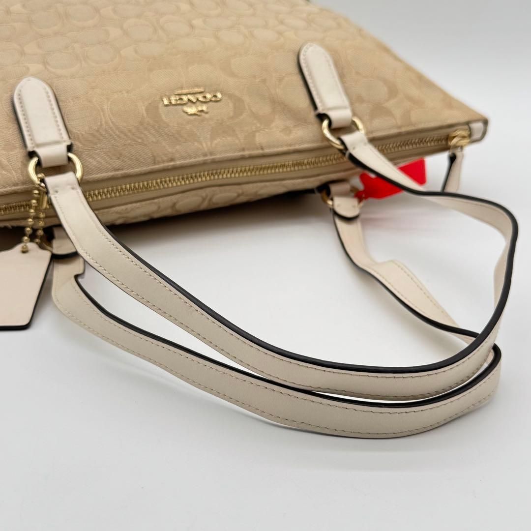 美品】COACH シグネチャー トートバッグ セミショルダーバッグ 