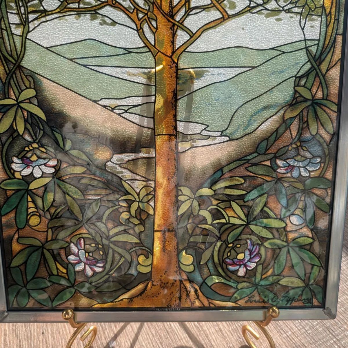 グラスマスターズ社 ルイス C ティファニー 生命の樹 アート ステンドグラス グラスマスターズ社 ルイス C ティファニー ステンドグラス 生命の樹