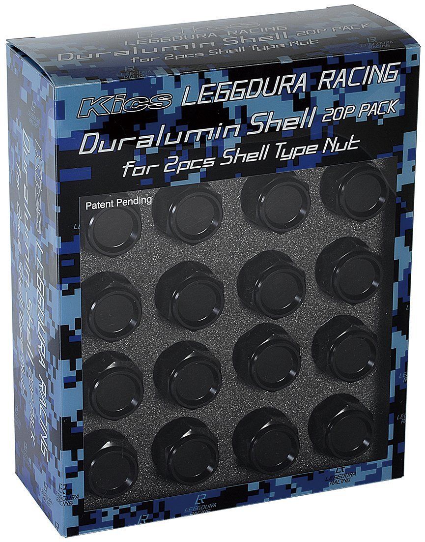 KYO-EI 協永産業 RACING Shell Type Lock - Nut Set CL 35 レデューラレーシングシェルタイプナット ロック-ナットセット M 12×P 1.5ブラック 35-11 K ネジピッチ 1.5