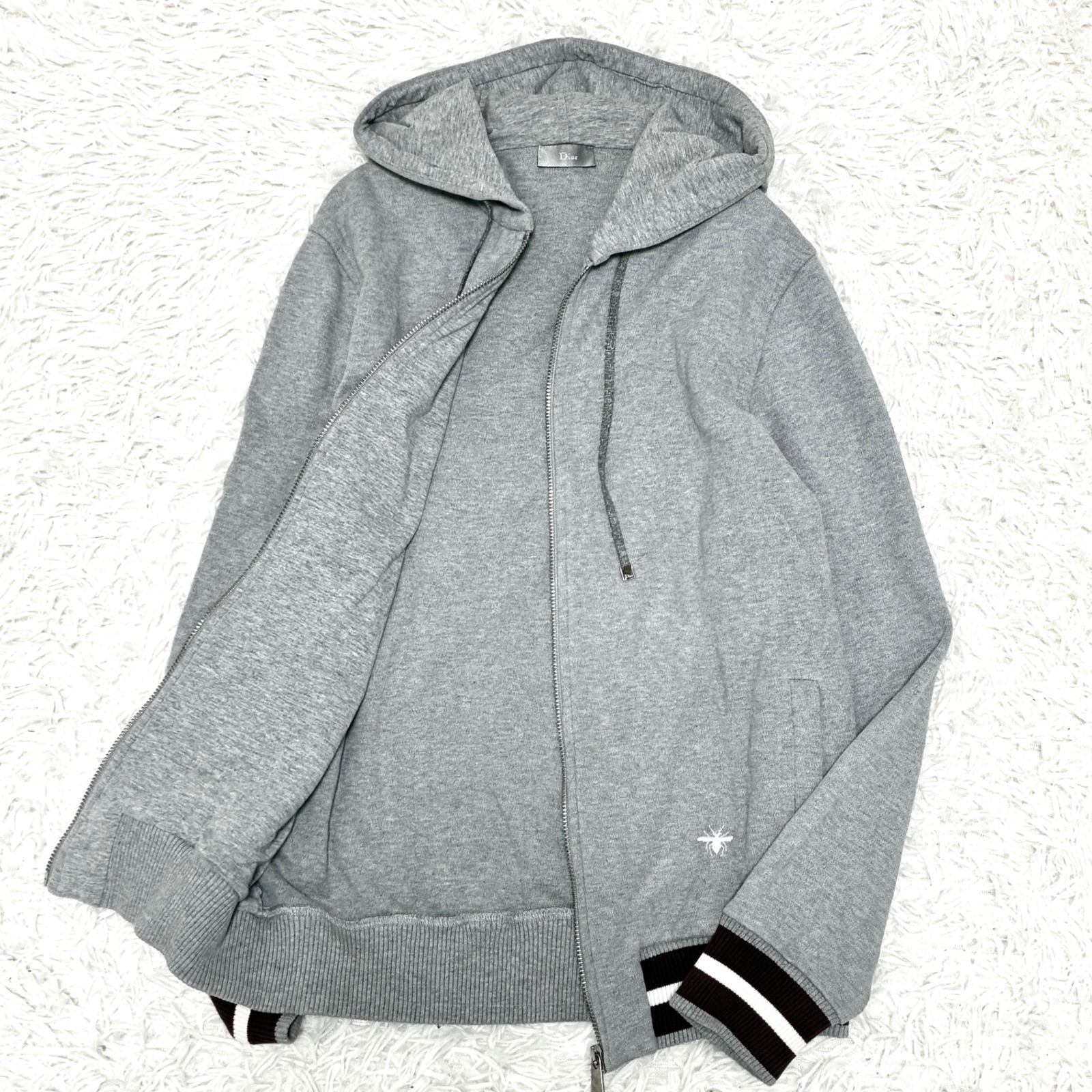 美品 Christian Dior クリスチャンディオール ジップアップ パーカー 