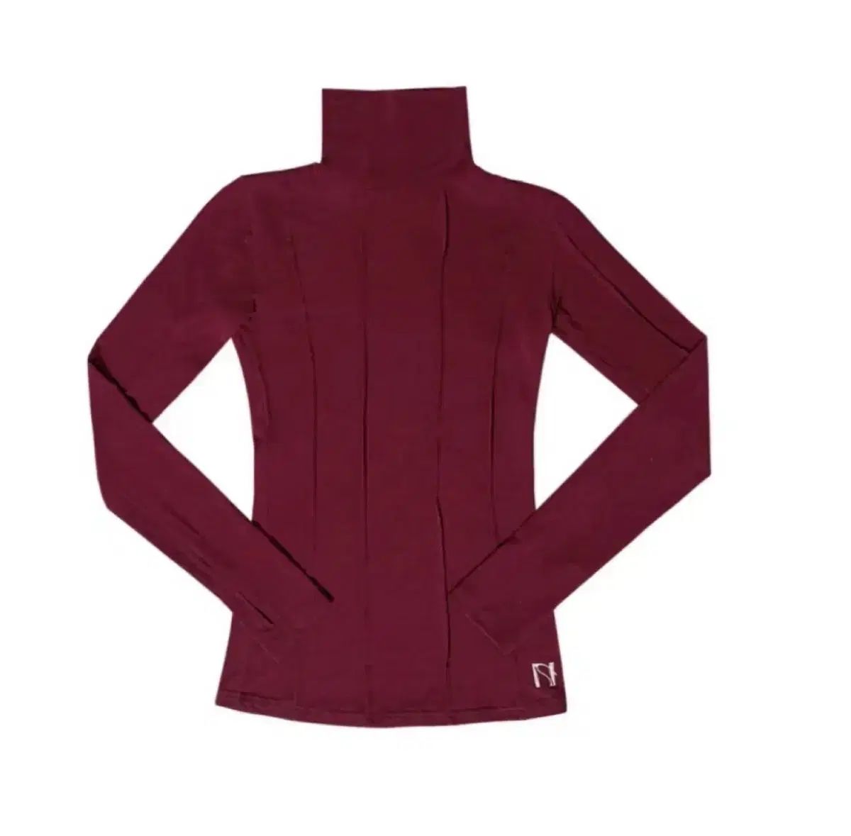 ニューアルリン ウィンターピンタックシースルートップス レッド