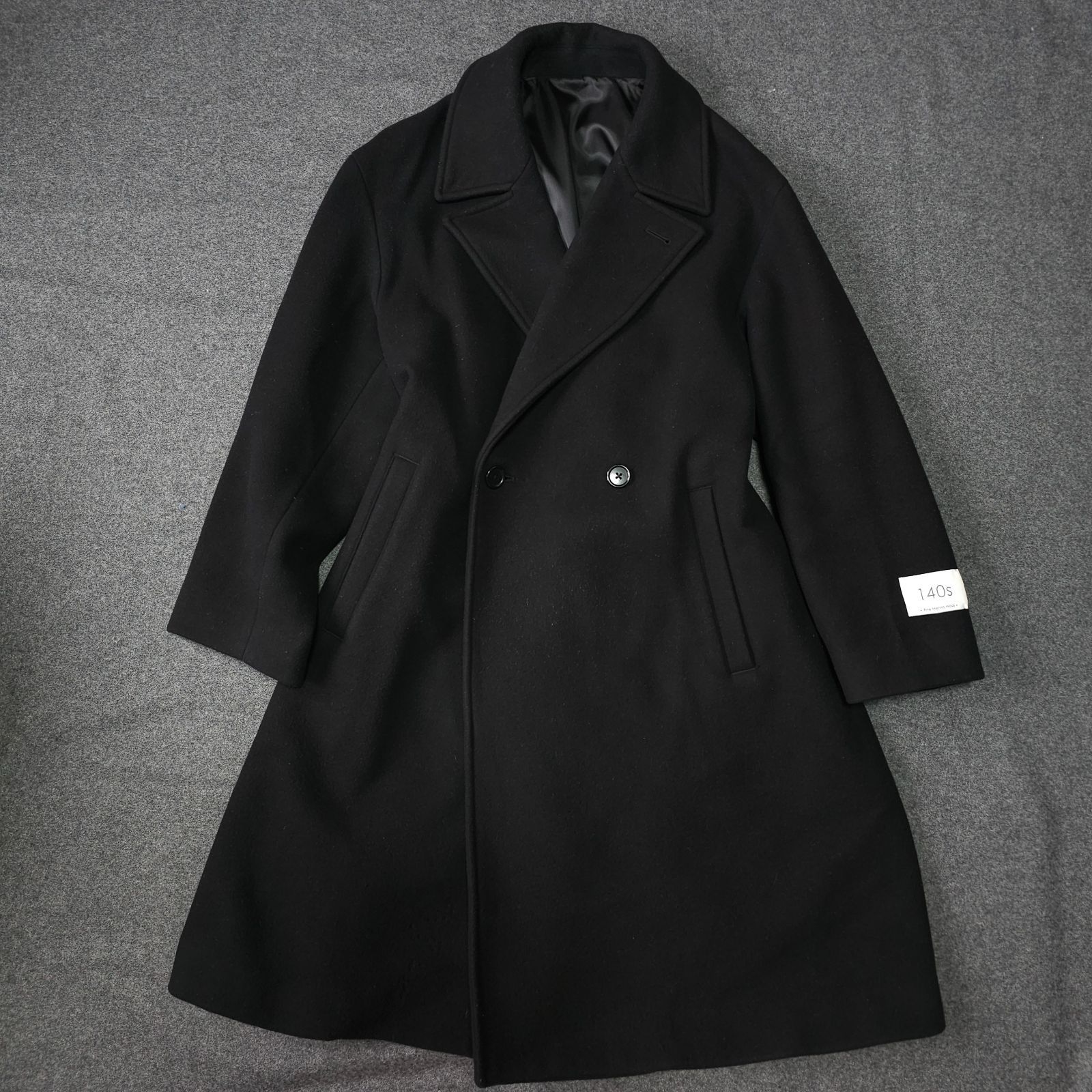 ジャーナルスタンダード SUPER WOOL *チェスターコート ウール 黒 JOURNAL STANDARD ジャーナルスタンダード 秋冬 Merino Wool 140s