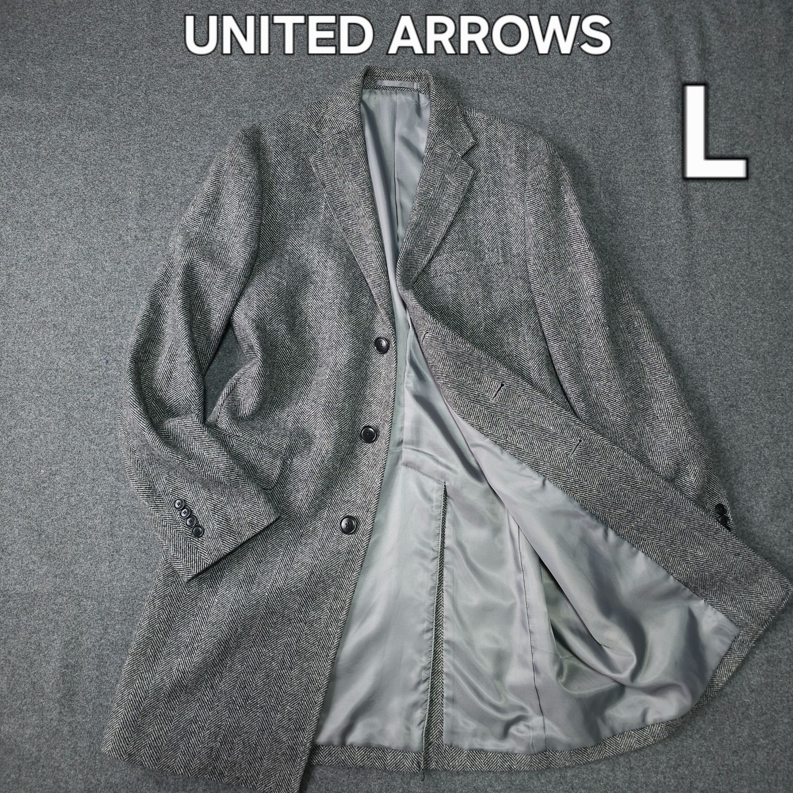 UNITED ARROWS ユナイテッドアローズ 秋冬 ウール 毛 ヘリンボーン柄