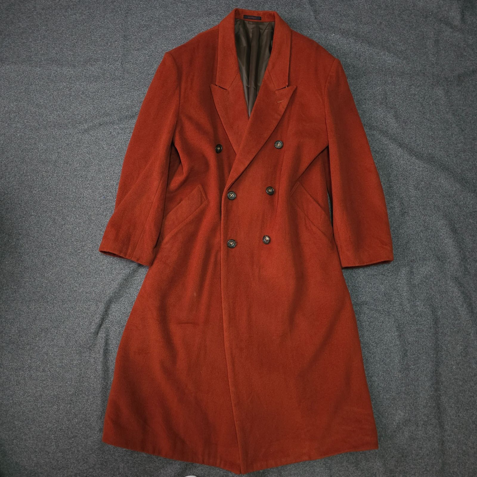 gadger 秋冬 カシミヤ 混 ウール 毛 ダブルブレスト ロングコート