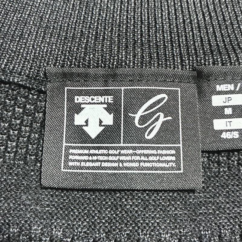 DESCENTE GOLF デサントゴルフ ニットベスト メランジ 品 バイカラー サイズM