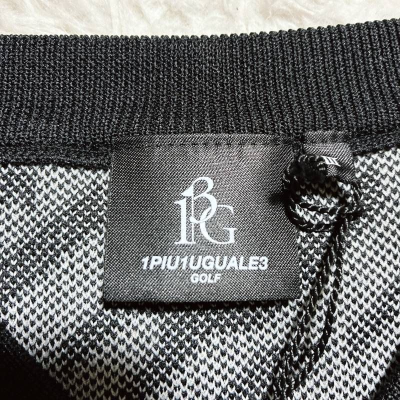 サイズM【未使用】1PIU1UGUALE3 GOLF ロゴジャカード ベストW 中古・古着通販】1piu1uguale3 (ウノピュウノウグァーレトレ) GOLF