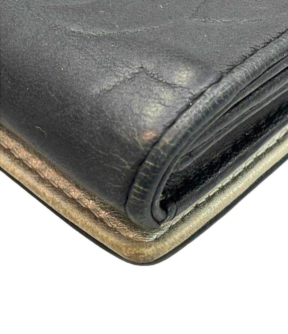 二つ折り財布 シルバー金具