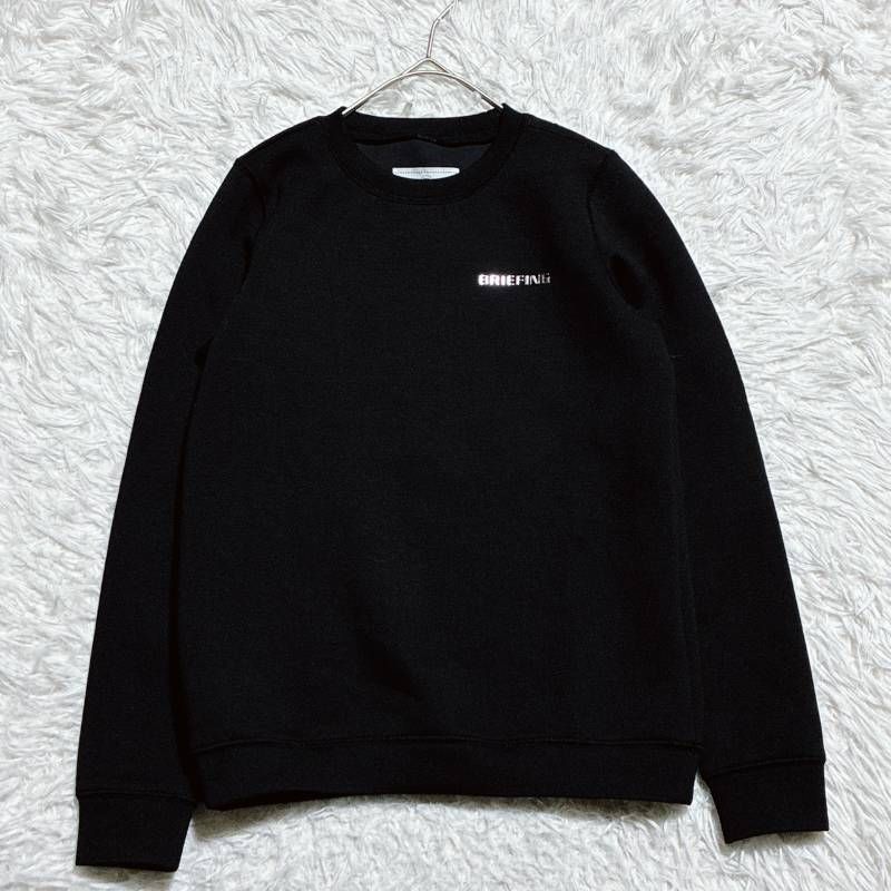 BRIEFING ブリーフィング トレーナー スウェット エンボス加工 ３D 長袖 タグ 黒 ゴルフ サイズXS