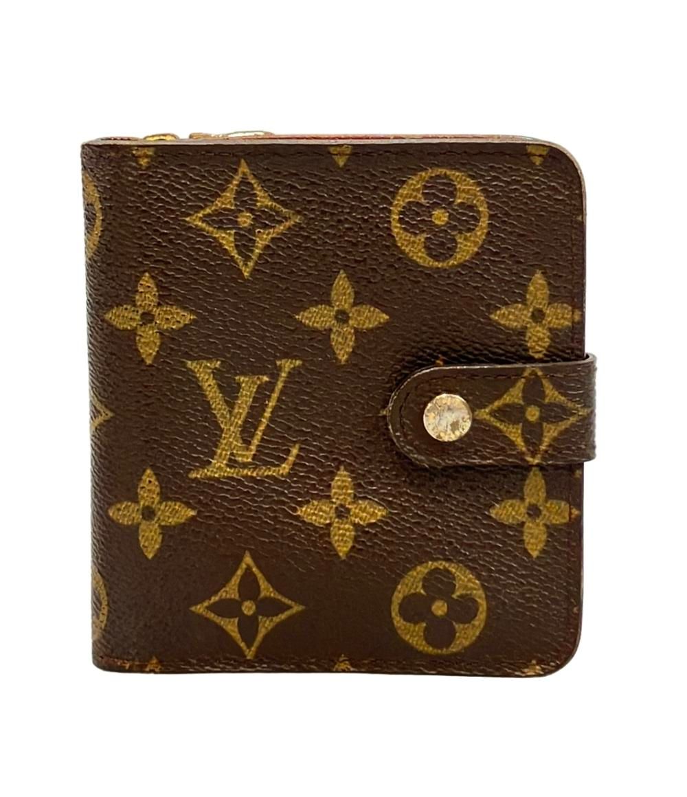 ルイ ヴィトン 二つ折り財布 コンパクト ジップ モノグラム M 61667 レディース メンズ LOUIS VUITTON
