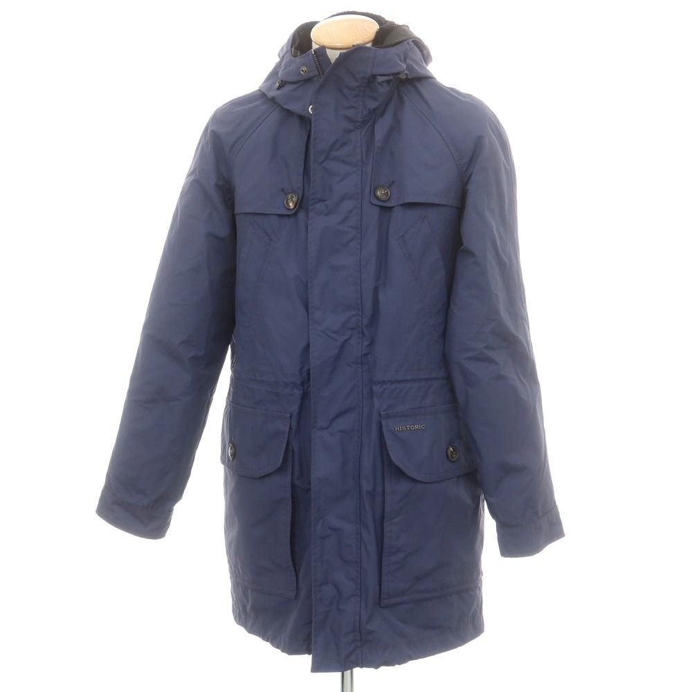 ヒストリック HISTORIC ポリエステル 中綿 フーデッドコート ライトネイビー系 サイズS メンズ