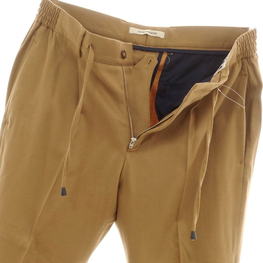 イージースラックスパンツ ライトブラウン