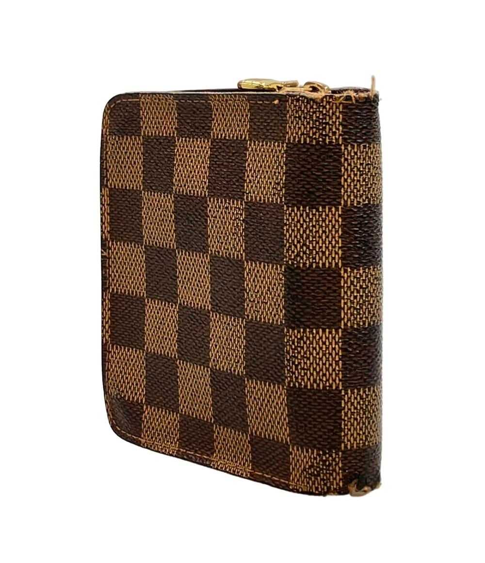 ルイ ヴィトン 二つ折り財布 コンパクトジップ ダミエ N 61668 レディース メンズ LOUIS VUITTON