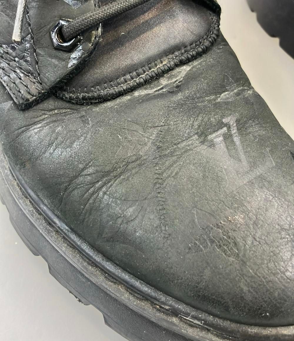 ショートブーツ モノグラムヌバック