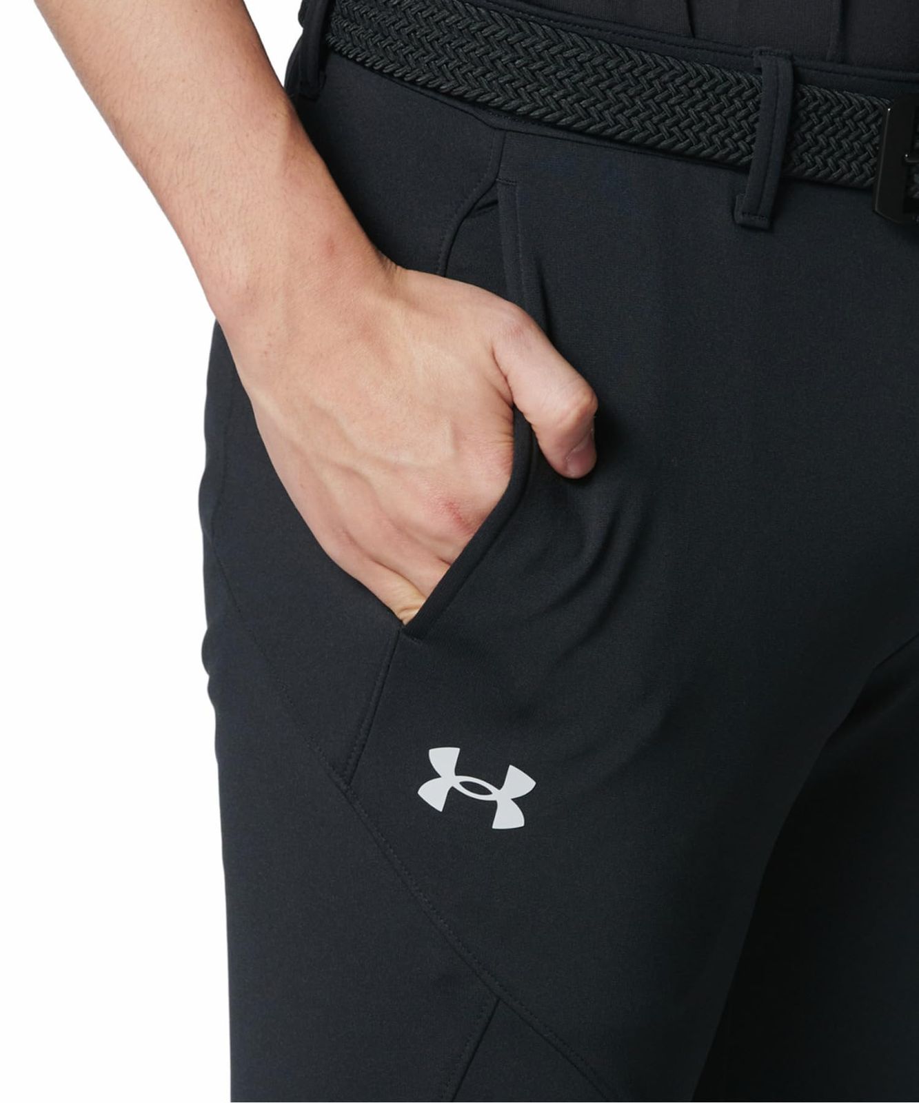 アンダーアーマー UA Drive Knit Tapered Pant 6001262 001 ブラックメタリックシルバーL ブラック メタリックシルバー L