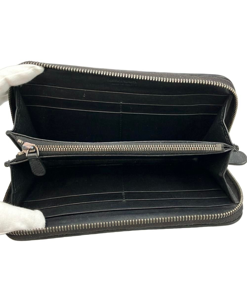 ボッテガ ヴェネタ ラウンドファスナー長財布 イントレチャート メンズ BOTTEGA VENETA チェックシャツ 長財布 