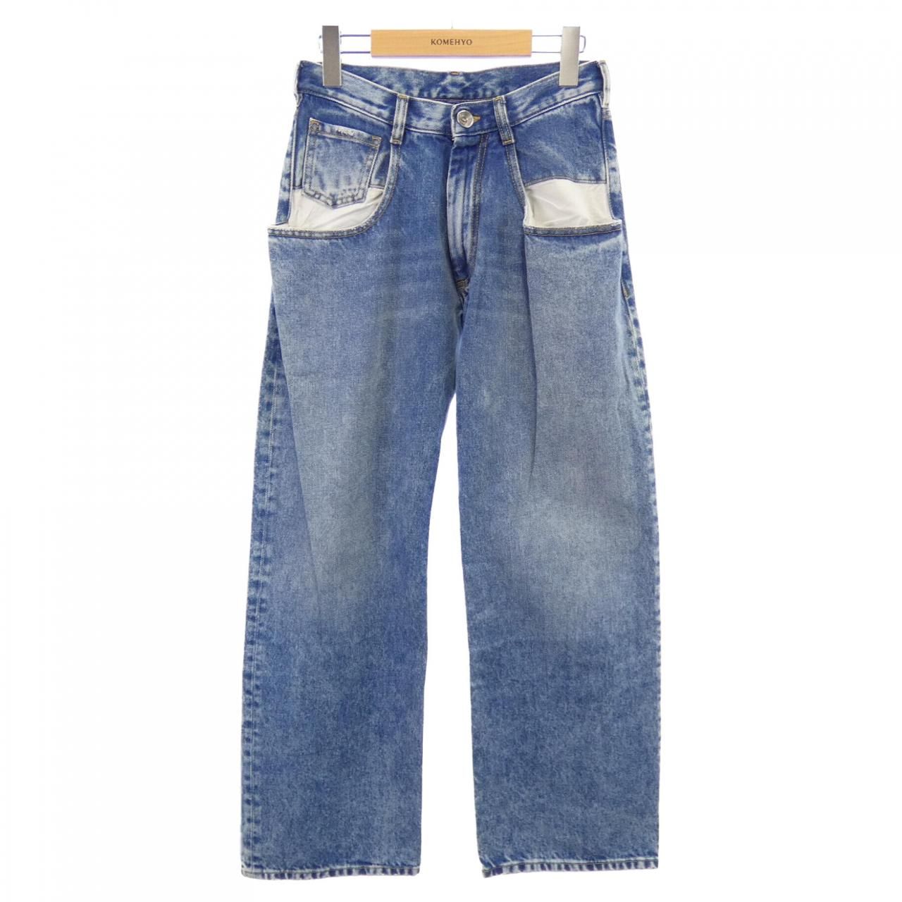 メゾンマルジェラ Maison Margiela ストレートジーンズ コントラストポケット ジーンズ