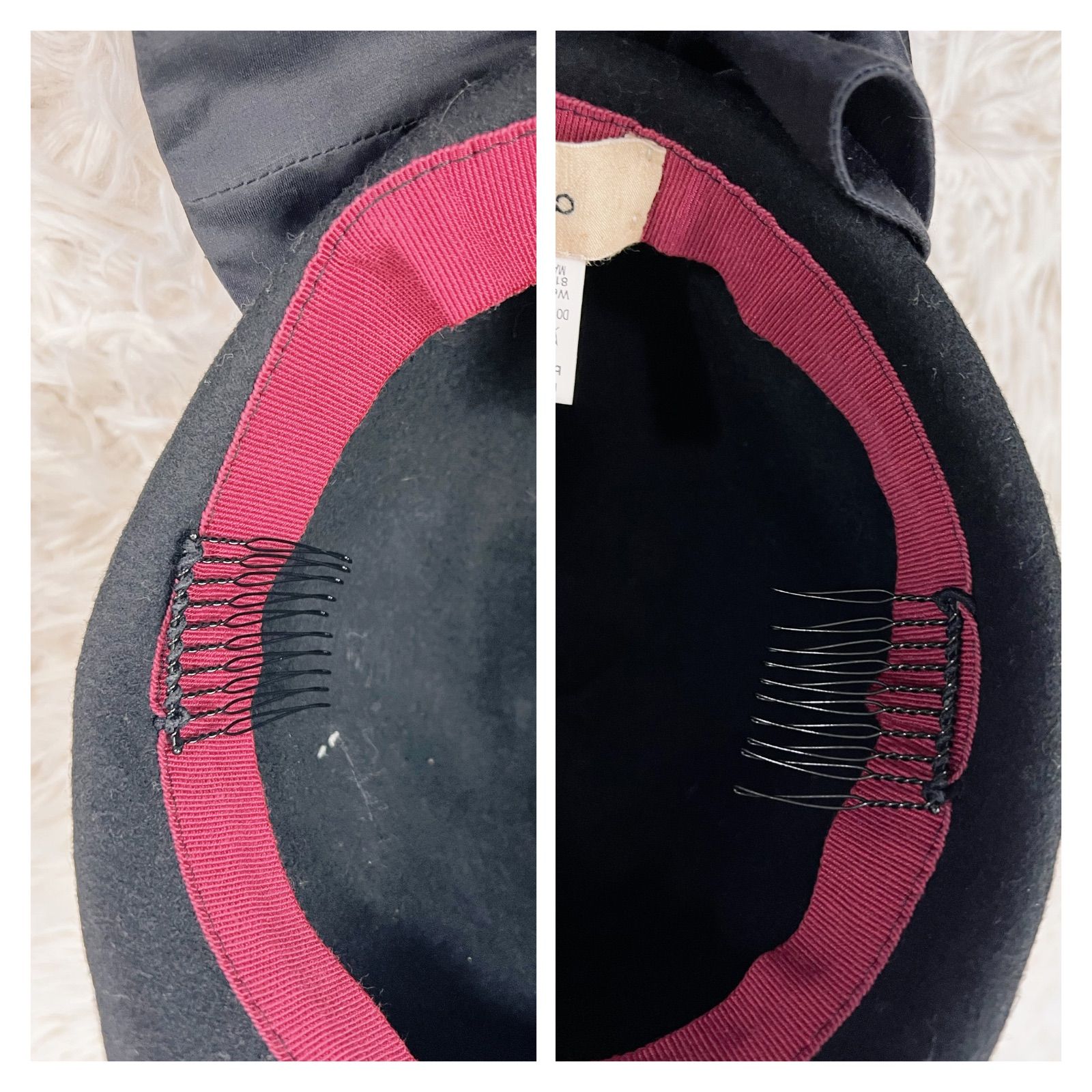  激 CA 4 LA カシラ ネコ 帽子 ハット 黒 ビジュー その他 帽子