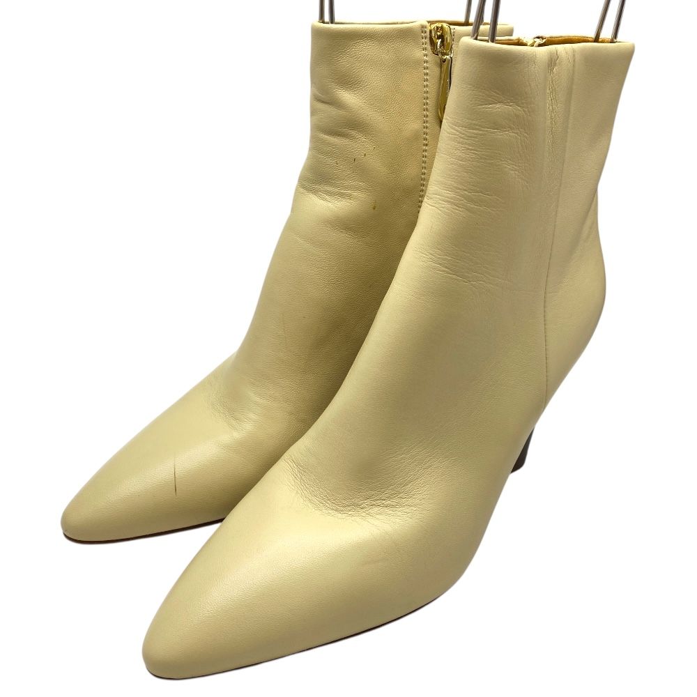 クロエ アンクルブーツ ショートブーツ ブーティ シューズ レザー ベージュ ブラウン Chloe サイズ38 約25 cm 洗練 上品 感 スタイル