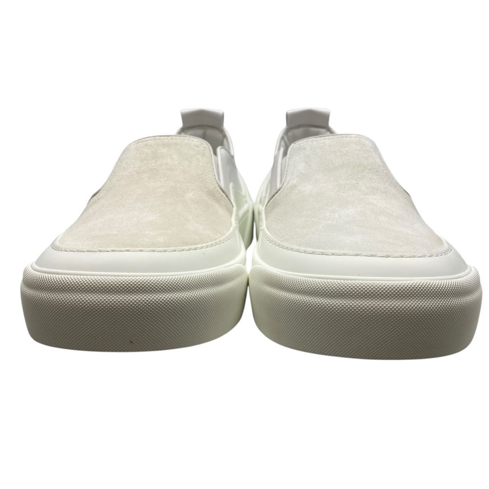 ♥ ジミーチュウ スタースタッズ スエード スリッポン ローカット スニーカー ホワイト ロゴ JIMMY CHOO サイズ44 約29 cm 存在感 洗練 モード ストリート