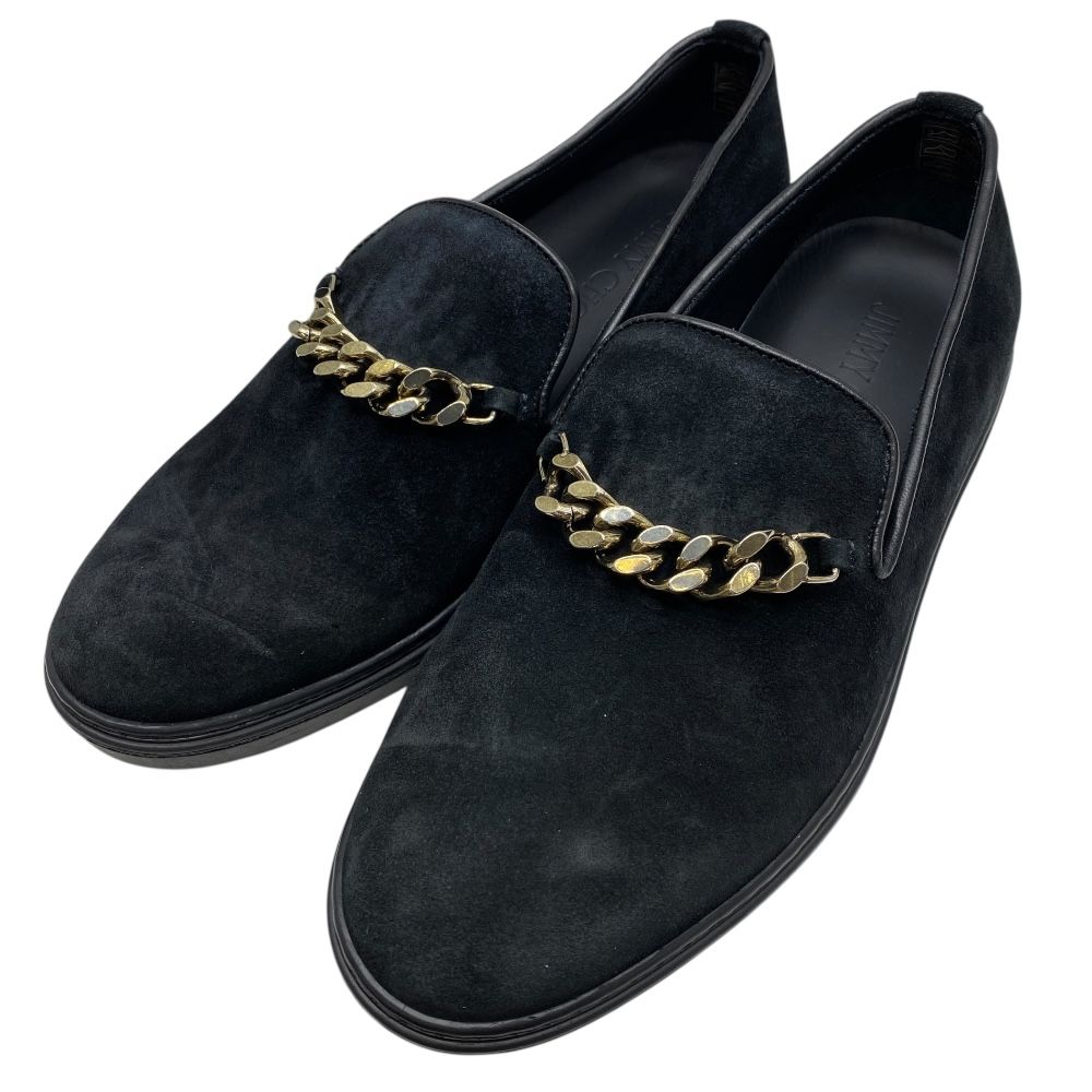 JIMMY CHOO ブラック スエード ローファー　37ハーフ JIMMY CHOO ブラック スエード ローファー 37ハーフ