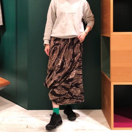 Needles Sportswear ニードルス スポーツウェア 日本製 Conti Skirt フリース コンティスカート DI250 2 BROWN CAMO イージー 迷彩 Needles Sportswear ニードルス スポーツウェア 日本製 Conti Skirt