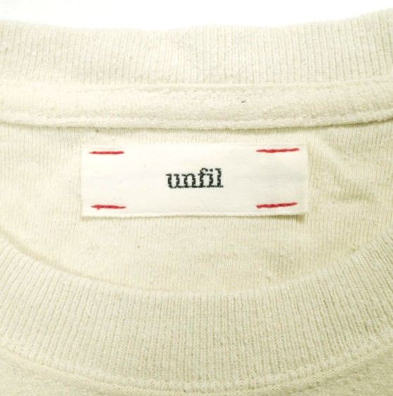 unfil アンフィル 日本製 raw silk jersey long-sleeve T-shirt dress ローシルクジャージーロングスリーブTシャツドレス OEFL-UW114 1 IVORY ワンピース トップス【中古】【unfil】 unfil アンフィル 日本製 raw silk jersey long-sleeve T-shirt dress