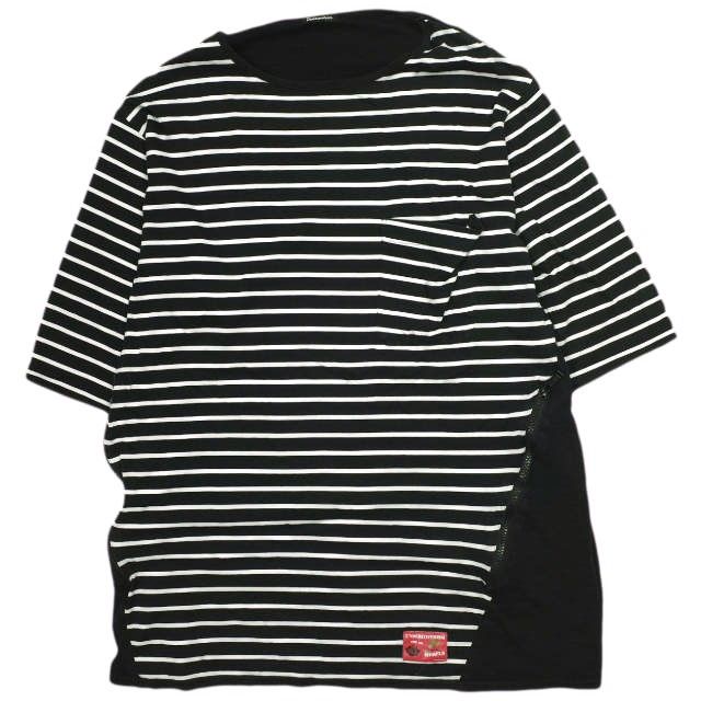 UNDERCOVERISM アンダーカバイズム 23SS 日本製 前ボーダー後ムジ切替 