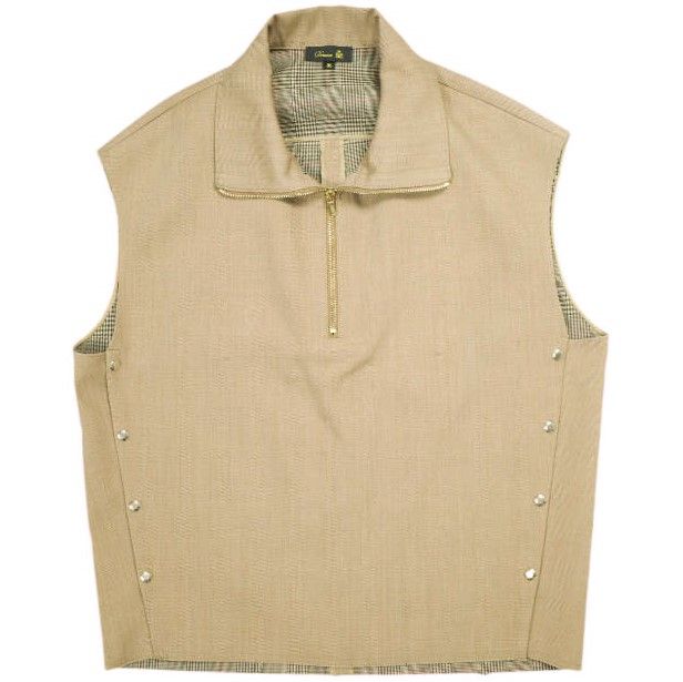 Drawer ドゥロワー 24AW 日本製 FALL2 プルオーバー ウールコットンベスト 6521-234-1272 36 Beige ジレ 定価126,500円 トップス Drawer ドゥロワー 24AW 日本製 FALL2 プルオーバー ウールコットン