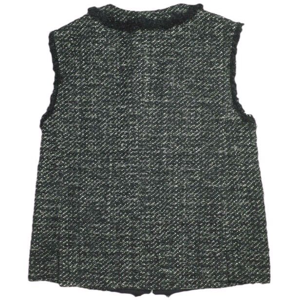 Drawer ドゥロワー 24AW 日本製 FALL1 ツイードフリンジジレ 6522-299