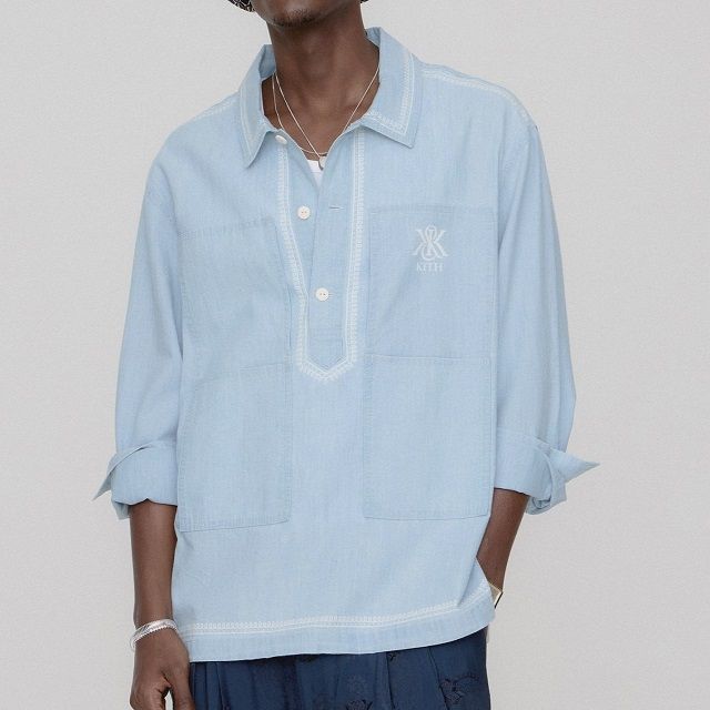KITH NYC キスニューヨークシティ 25SS CHAMBLAY PATERSON SHIRT