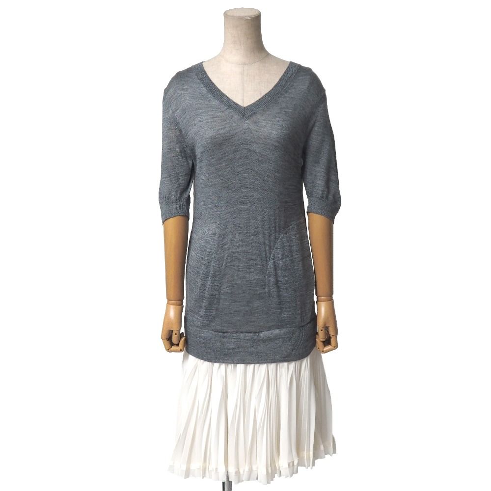 Sacai サカイ ワンピース サイズ1 ドッキング 異素材 ブランド古着 |RA 7066